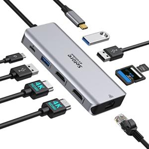9-in-1 USB-C Multiport Adapter with Dual HDMI