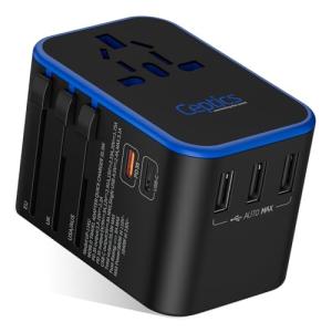 World Travel Plug Adapter with USB-C Ports