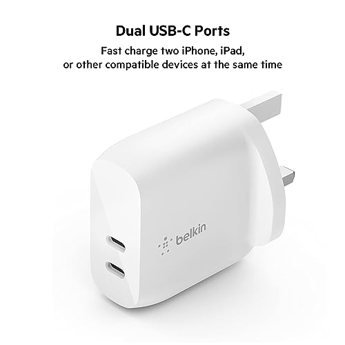 Belkin 40W Dual USB-C Wall Charger