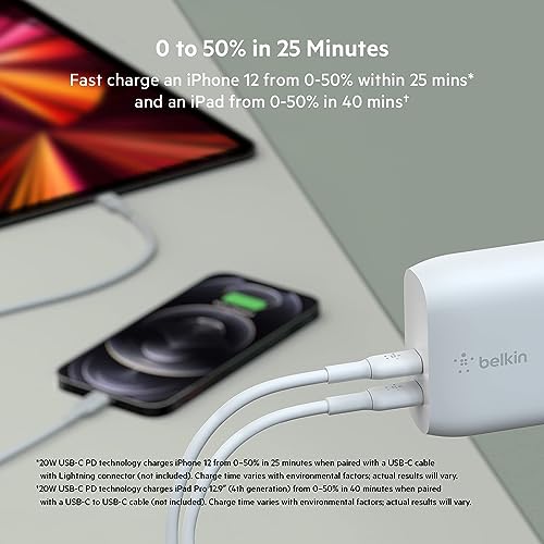 Belkin 40W Dual USB-C Wall Charger
