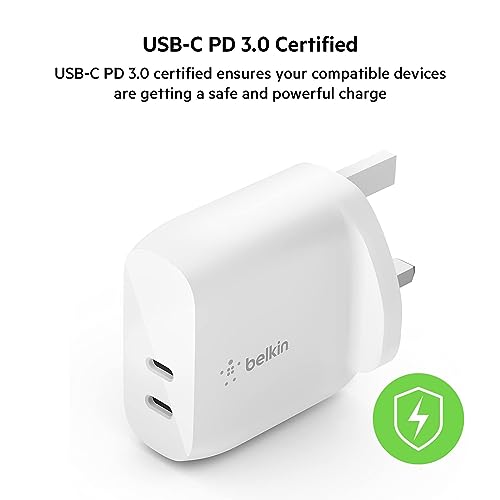 Belkin 40W Dual USB-C Wall Charger