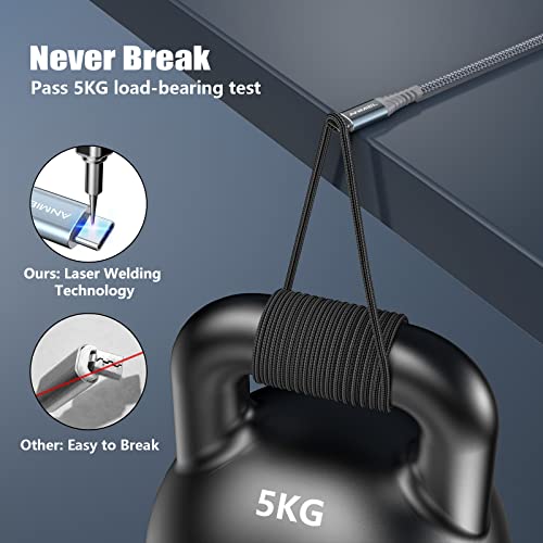 ANMIEL 3M Fast Charge Type C Cable - 2 Pack