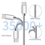 60W Fast Charging Braided USB-C Charger Cable