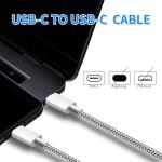 60W Fast Charging Braided USB-C Charger Cable