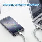 60W Fast Charging Braided USB-C Charger Cable