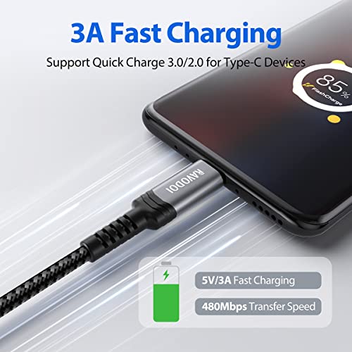 RAVODOI 1M USB-C Fast Charging Cable 3A