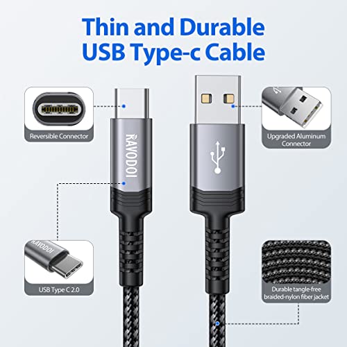 RAVODOI 1M USB-C Fast Charging Cable 3A