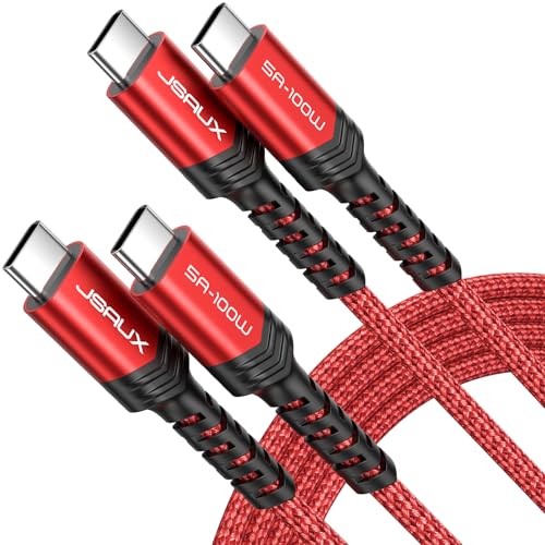JSAUX 100W USB-C to USB-C Charger Cable 2-Pack