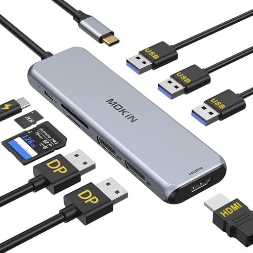 9-in-1 Dual Monitor USB C Docking Station