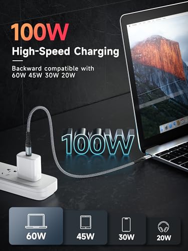 Short 30CM USB-C to USB-C Fast Charging Cable