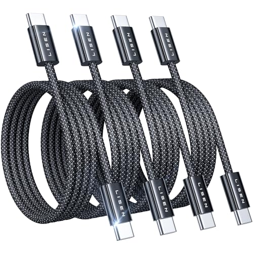 LISEN 60W USB-C Charger Cable 4-Pack