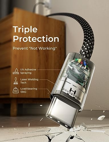 LISEN 60W USB-C Charger Cable 4-Pack