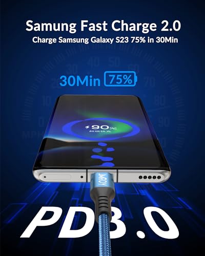 3-Pack 2M USB-C Fast Charging Cable Set