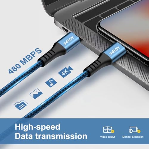 3-Pack 2M USB-C Fast Charging Cable Set