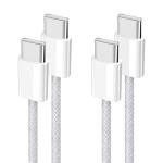 YISH Nylon Braided USB-C Charger Cable 2-Pack