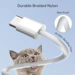 YISH Nylon Braided USB-C Charger Cable 2-Pack