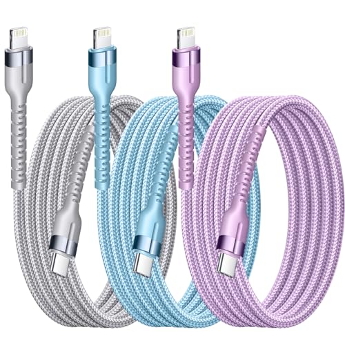 Ucyable 3-Pack USB-C to Lightning Charging Cables