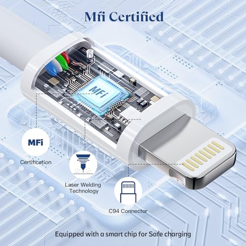 MFi Certified USB-C to Lightning Cable 3-Pack