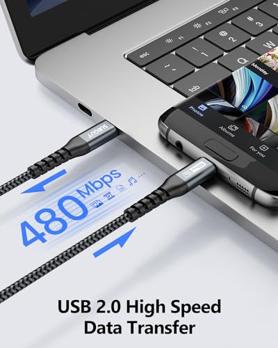 SUNGUY USB-C to Micro USB Charging Cable 0.3M
