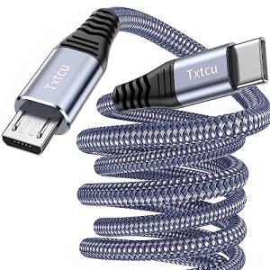 USB-C to Micro USB Nylon Braided Charging Cable