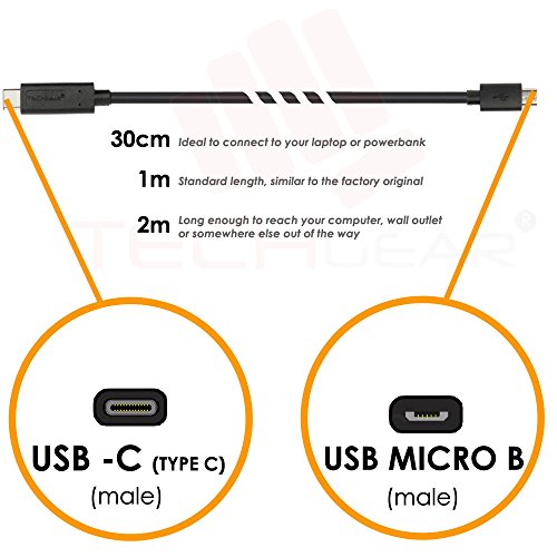 USB-C to Micro USB Cable 3.3ft Black
