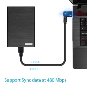 Duttek 90° USB-C to Micro USB Cable (25cm)