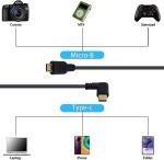 Duttek 90° USB-C to Micro USB Cable (25cm)