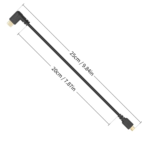 Duttek 90° USB-C to Micro USB Cable (25cm)