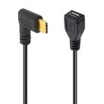 90-Degree Micro USB to Type-C Adapter Converter