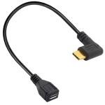 90-Degree Micro USB to Type-C Adapter Converter