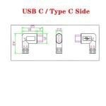 90-Degree Micro USB to Type-C Adapter Converter