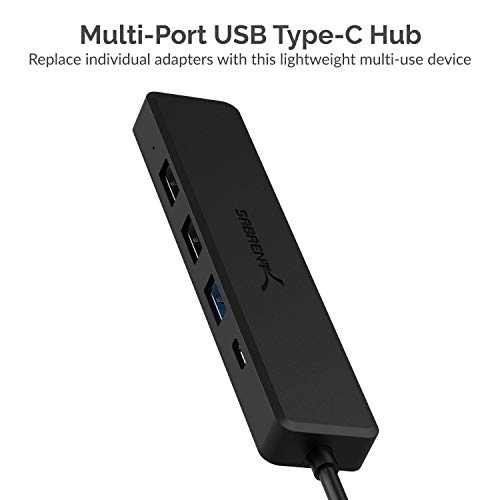 SABRENT USB-C HDMI Multi-Port Hub, 4K / 60W
