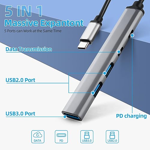 AXFEE 5-in-1 USB-C Multiport Hub Adapter