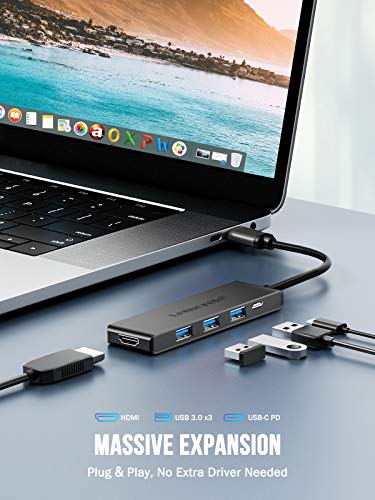 Lemorele 5-in-1 USB-C Hub with 4K HDMI