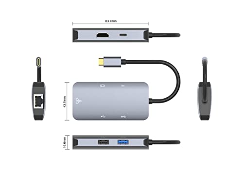5-in-1 USB-C Hub Adapter with 4K HDMI