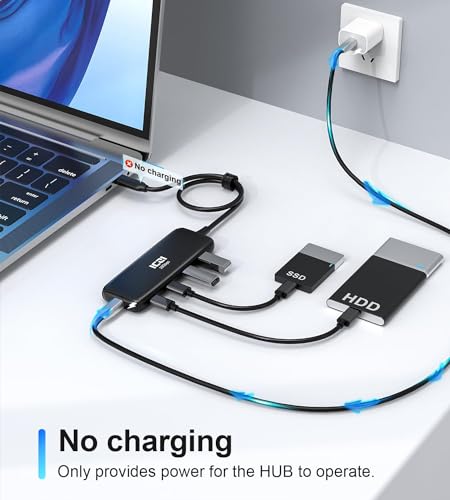 5-in-1 USB-C Hub with 40cm Cable