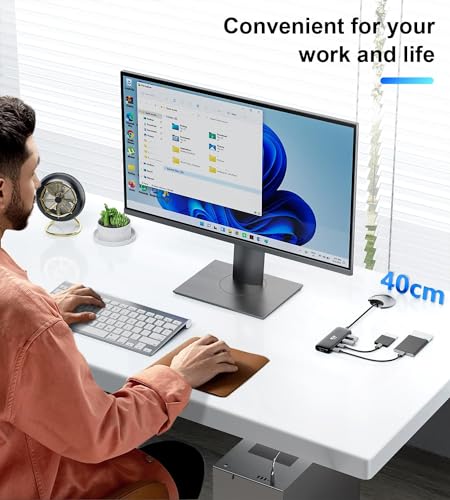 5-in-1 USB-C Hub with 40cm Cable
