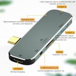 Leehitech 5-in-1 USB-C Hub with HDMI & Ports