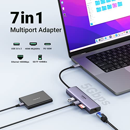 UGREEN 7-in-1 USB-C Hub with Ethernet and HDMI