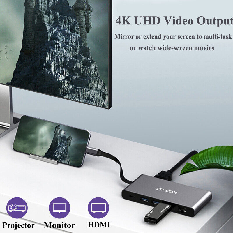 9-in-1 USB-C Hub for Macbook Pro/Air