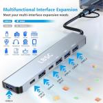 7-in-1 USB-C Multiport Hub for Laptop & Console