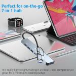 7-in-1 USB-C Multiport Hub for Laptop & Console