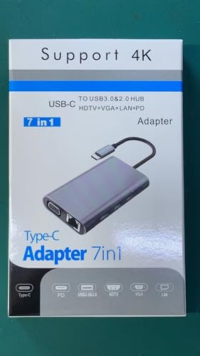 7-in-1 USB-C Hub with 4K HDMI & Ethernet