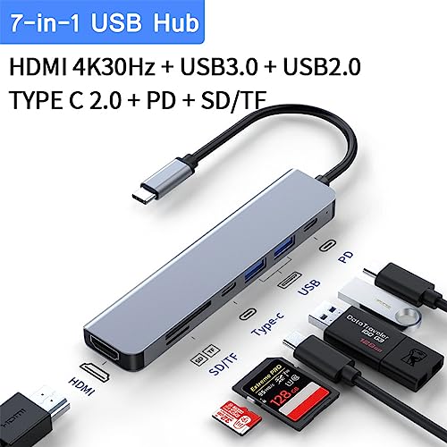 7-in-1 Multiport USB-C Hub with 4K HDMI