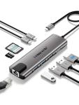 Lemorele 9-in-1 USB-C Hub with HDMI & Ethernet