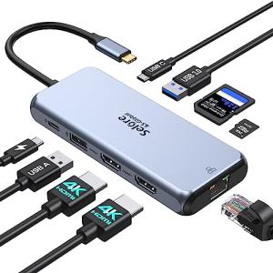 Selor 9-in-1 USB-C Dual HDMI Docking Station