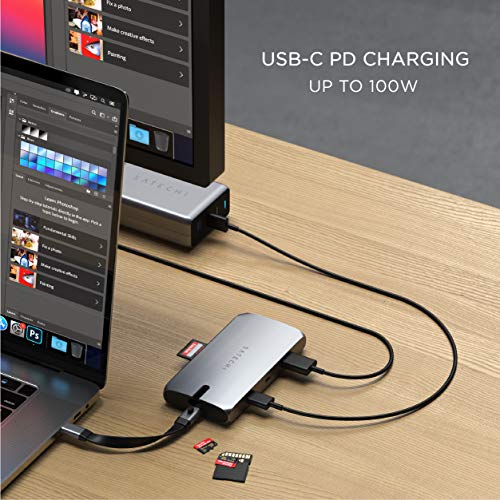 SATECHI 9-in-1 USB-C Multiport Adapter - Space Gray