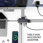 NOVOO 12-in-1 USB-C Docking Station with Triple Display