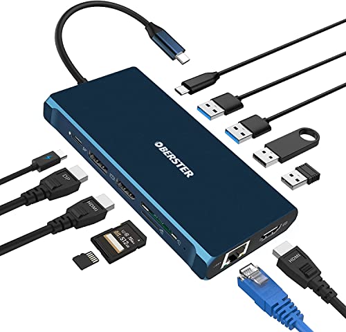 12-in-1 USB-C Docking Station with Dual HDMI