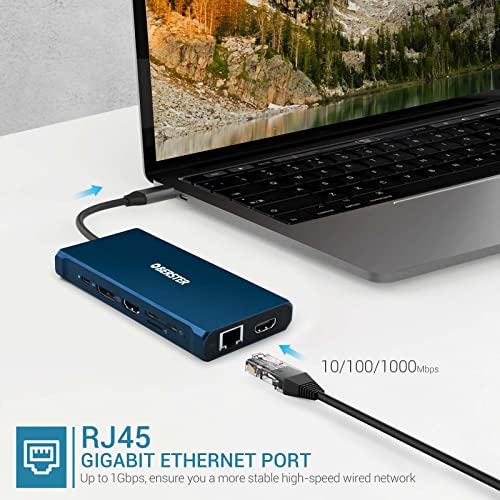 12-in-1 USB-C Docking Station with Dual HDMI
